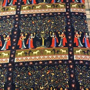 Indian cotton print  Fabric 2.25 yards. New